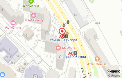 Ремонт ноутбуков Улица 1905 года в Пресненском районе на карте