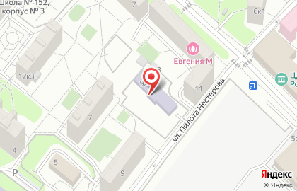 Звезда на улице Пилота Нестерова на карте