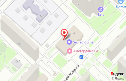 Автошкола Университетская на улице Скульптора Мухиной на карте