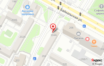Стоматология Профессионал на Байкальской улице на карте