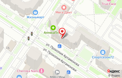 Стоматология Совершенство на улице Прокопия Артамонова на карте