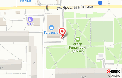 Парикмахерская Миледи в Ленинском районе на карте