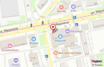 Фотосалон Мир подарков на улице Петра Мерлина на карте