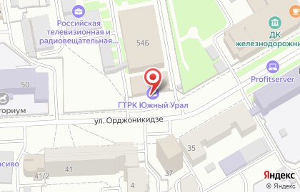 Телеканал Россия 1 на улице Орджоникидзе на карте