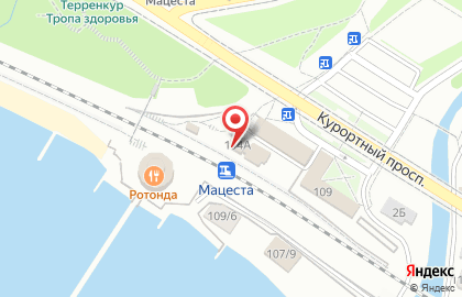Железнодорожный вокзал Мацеста на карте