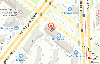 Строительная компания МонтажСпецСтрой на улице Курчатова на карте