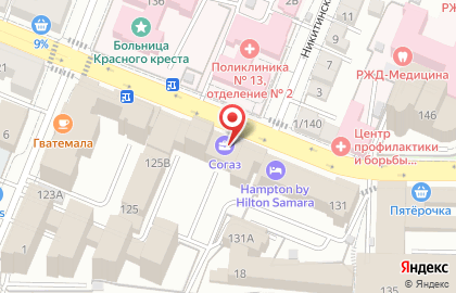 Агентство по контролю оборота алкогольной продукции по Самарской области на карте