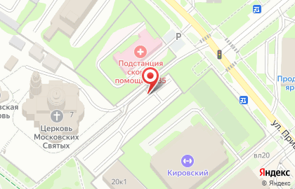 ТриО на улице Пришвина на карте