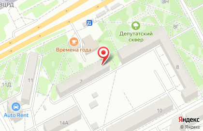 Парикмахерская Удача на улице Ворошилова на карте