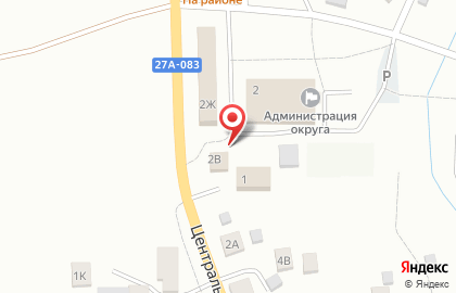 Продовольственный магазин Семейный на Центральной улице на карте