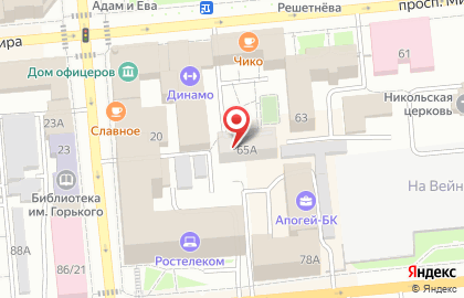 Паритет на улице Мира на карте