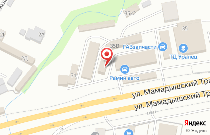 Торговый дом Пласт в Советском районе на карте