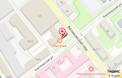 Бюро печатей на Учительской улице на карте