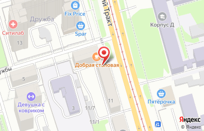 Магазин Улей на Сибирском тракте на карте