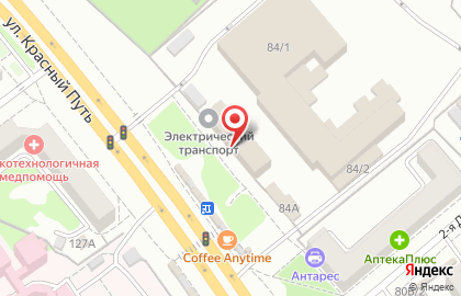 Стоматология Евродент плюс на улице Красный Путь на карте