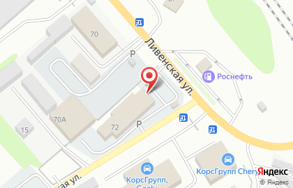 Торговый центр Горки в Орле на карте