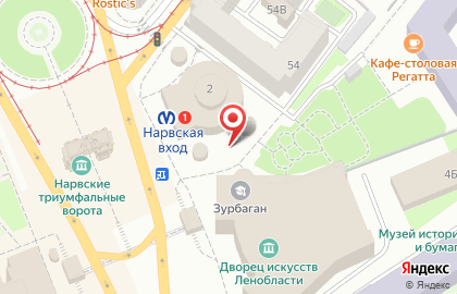 Киоск фастфудной продукции, Кировский район на проспекте Стачек на карте