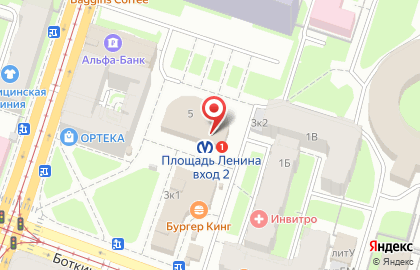 Банкомат Банк Санкт-Петербург на улице Академика Лебедева на карте