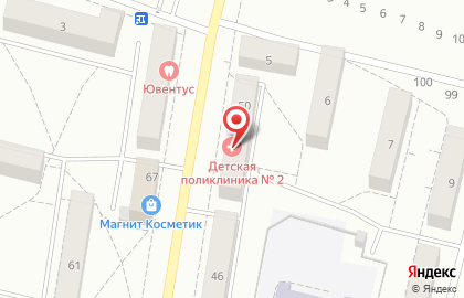 Детская городская больница город Каменск-Уральский в Каменск-Уральском на карте