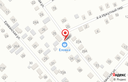 Продуктовый магазин Еловка в Свердловском районе на карте