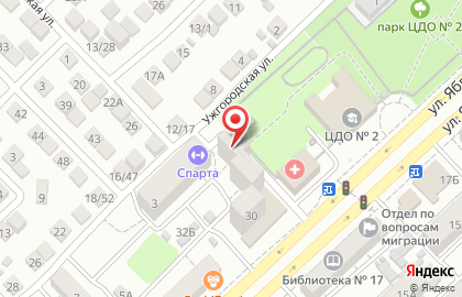 Магазин РитмИнформ на улице Яблочкова на карте