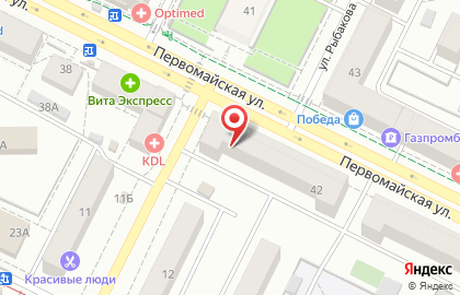 Магазин 69 den на Первомайской улице, 42 на карте