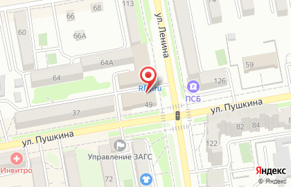 Магазин музыкальных инструментов Dynamik на улице Пушкина на карте