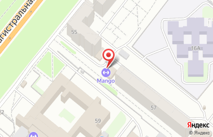Фитнес-клуб Манго на Магистралиной улице на карте