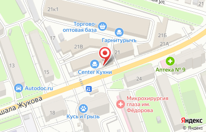 Магазин постельных принадлежностей Подушка на карте