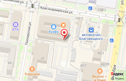 Мини-маркет Калина на Красноармейской улице, 102 на карте