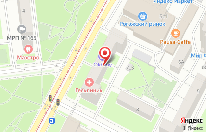 Барбершоп OldBoy на улице Рогожский Вал на карте