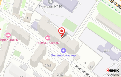 Агентство недвижимости и права Алые паруса на Московской улице на карте