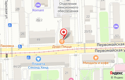 Пиццерия Додо Пицца в Москве на карте