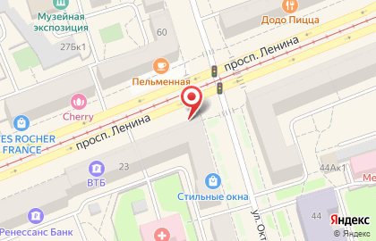 Аптека Уралвестфарм на проспекте Ленина на карте