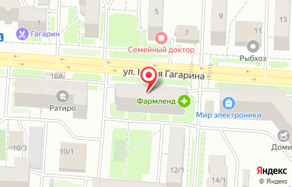 Киоск по ремонту обуви, Октябрьский район на улице Юрия Гагарина на карте