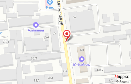 Продуктовый магазин Ника на Онежской улице на карте