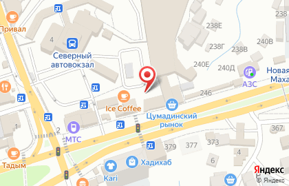 Мясной павильон на проспекте Али-Гаджи Акушинского на карте