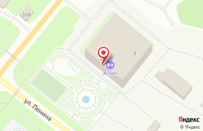 Физкультурно-спортивный комплекс Атлет на улице Победы на карте