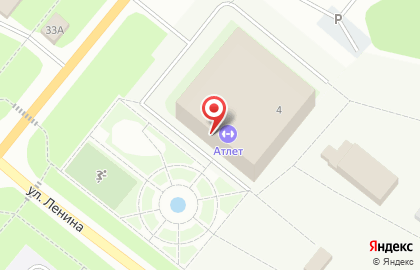 Физкультурно-спортивный комплекс Атлет на улице Победы на карте