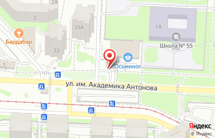Продуктовый магазин Снежинка в Ленинском районе на карте