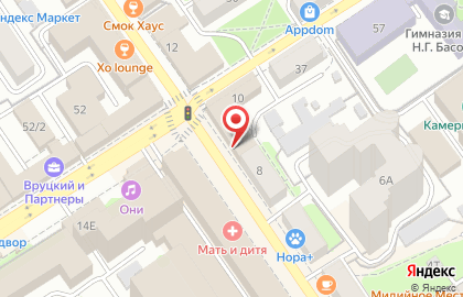 Ателье Кутюрье на Средне-Московской улице на карте