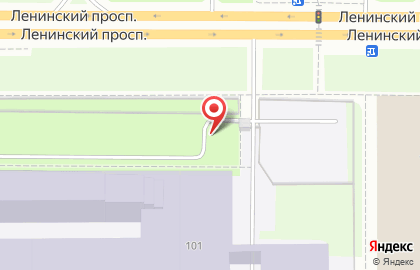 Автостоянка на Ленинском проспекте, 101Б на карте