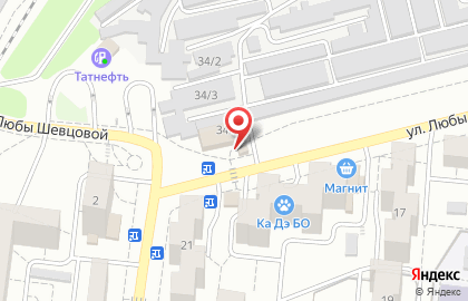 Киоск быстрого питания Русский аппетит на улице Любы Шевцовой, 34А на карте