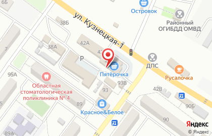 Киоск по продаже печатной продукции на Октябрьской улице на карте
