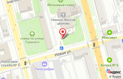 Часовня Николо-Ямского храма на карте