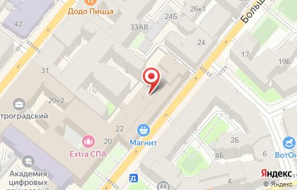 Автошкола Автостудент на Большой Пушкарской улице на карте