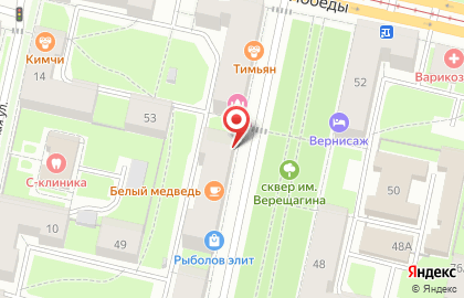 Магазин Планета посуды на улице Верещагина на карте