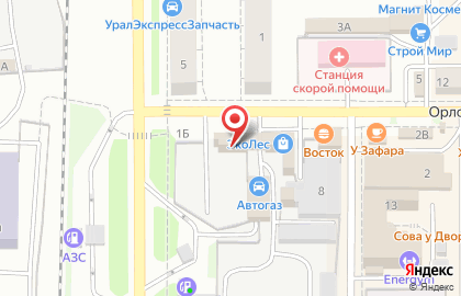 Автотехник на Орловской улице на карте