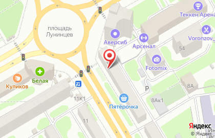 Магазин у дома Бристоль в Железнодорожном районе на карте