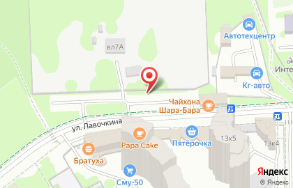 Компания Натяжные потолки ЭВИТА на улице Лавочкина на карте